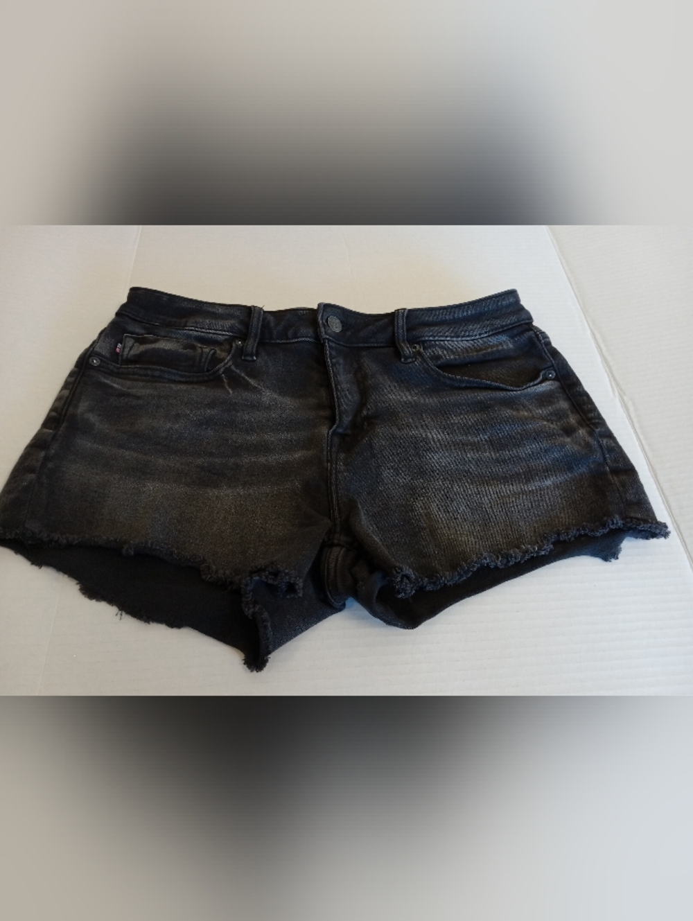 Vigoss Black Washed Denim Shorts